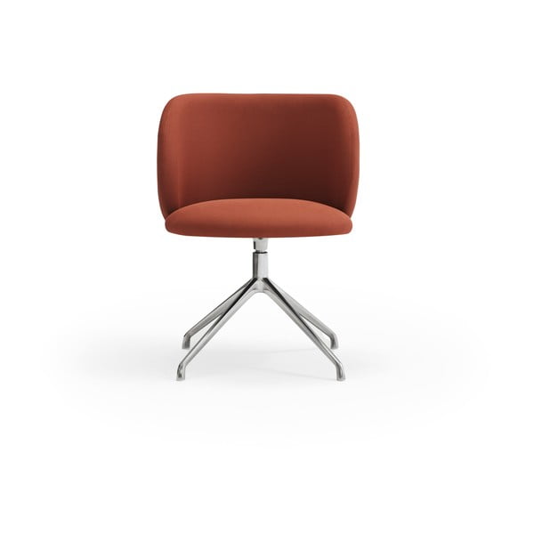 Téglavörös kárpitozott étkezőfotel Mogi – Teulat-image-1