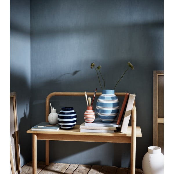 Nuovo kék kerámia váza, magasság 30 cm - Kähler Design-image-1