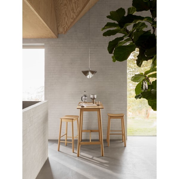 Bárasztal tölgyfa dekorral 60x120 cm Barlow – Actona-image-1