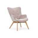 Világos rózsaszín kordbársony fotel Niko – Ropez