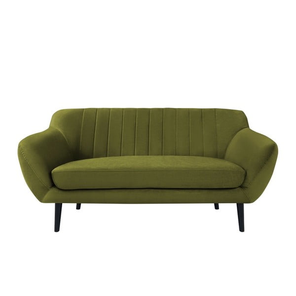 Toscane zöld bársony kanapé, 158 cm - Mazzini Sofas