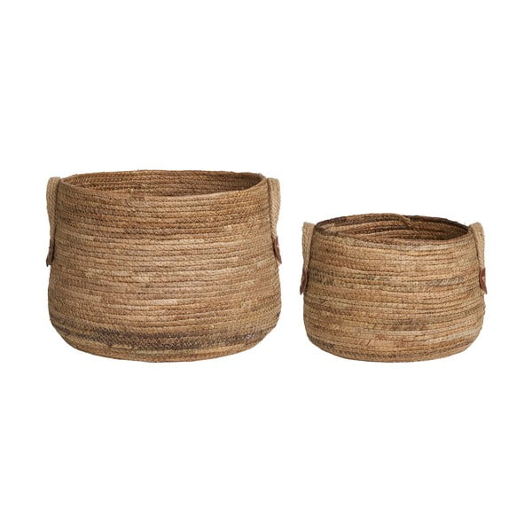 Vesszőfonott tárolókosár szett 2 db-os ø 39x28,5 cm Aosta – House Nordic-image-4