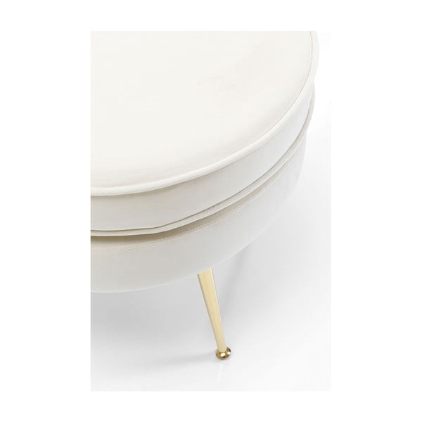 Fehér bársony lábtartó Water Lily – Kare Design-image-2