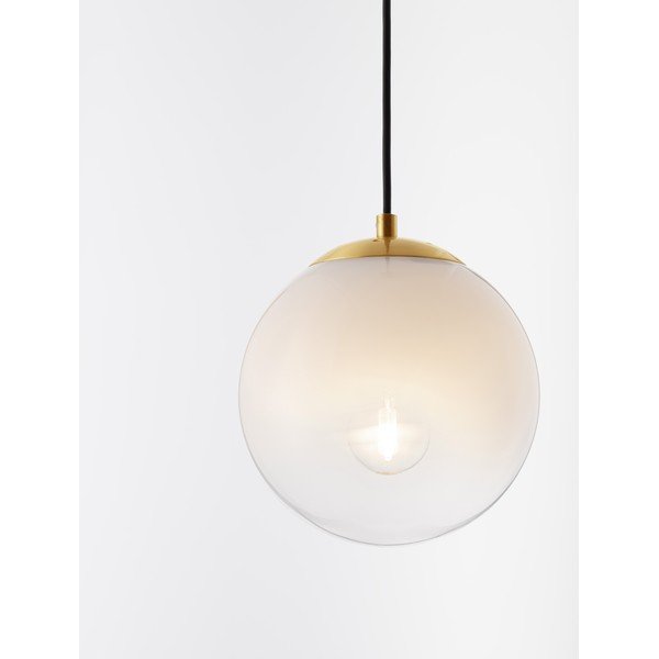 Fehér-aranyszínű üveg függőlámpa ø 20 cm Vita – Nova Luce-image-2