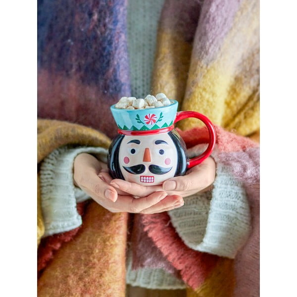 Agyagkerámia bögre karácsonyi mintával 370 ml Feast – Bloomingville-image-1