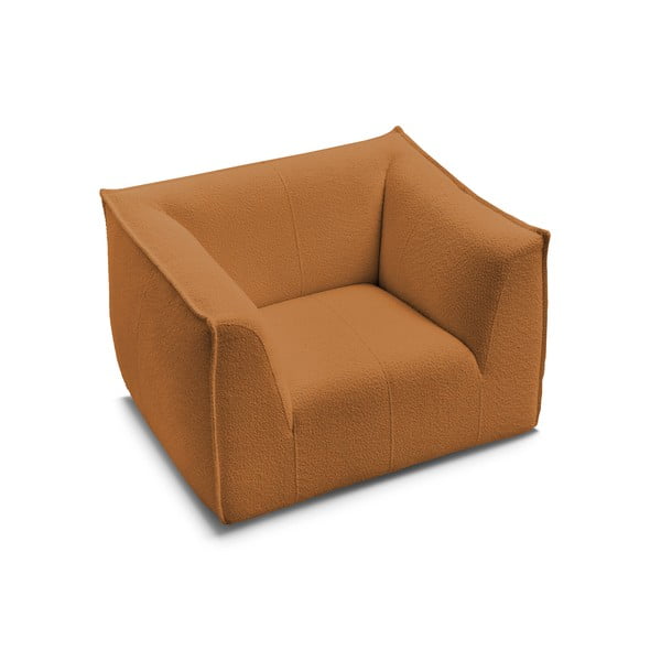 Mustársárga buklé fotel Giorgia – Bobochic Paris-image-4