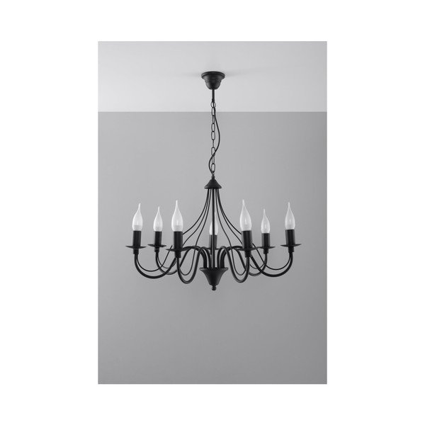 Fiorano 7 fekete függőlámpa - Sollux-image-3