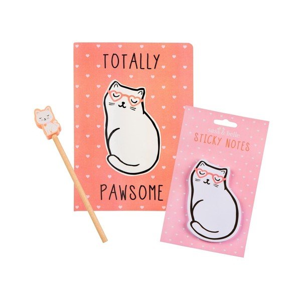 Cutie Cat öntapadó jegyzettömb, 50 lapos - Sass & Belle-image-2