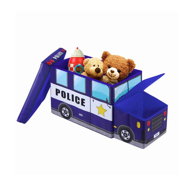 Police Car gyermek ülőke tároló rekesszel - JOCCA