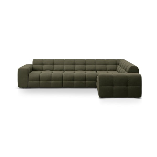 Zöld sarokkanapé (jobb oldali-L alakú) Kendal – Micadoni 