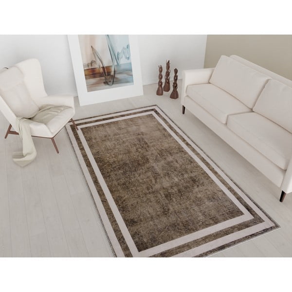 Barna mosható szőnyeg 180x120 cm - Vitaus-image-1