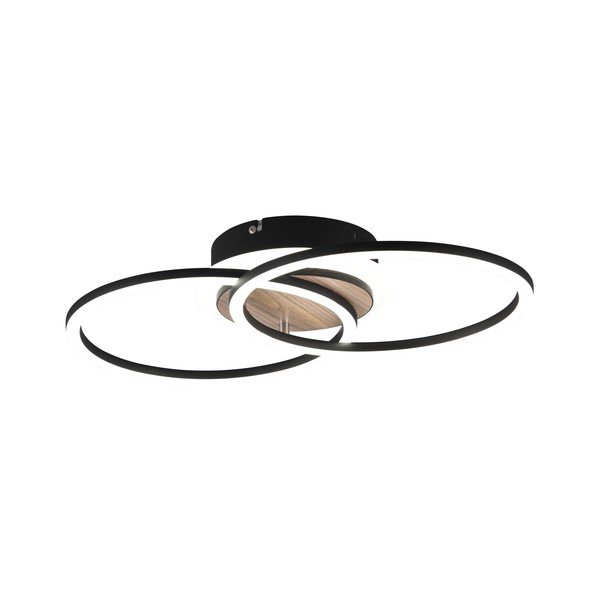 Fekete-barna LED szabályozható mennyezeti lámpa 28x46 cm Giro – Reality-image-2