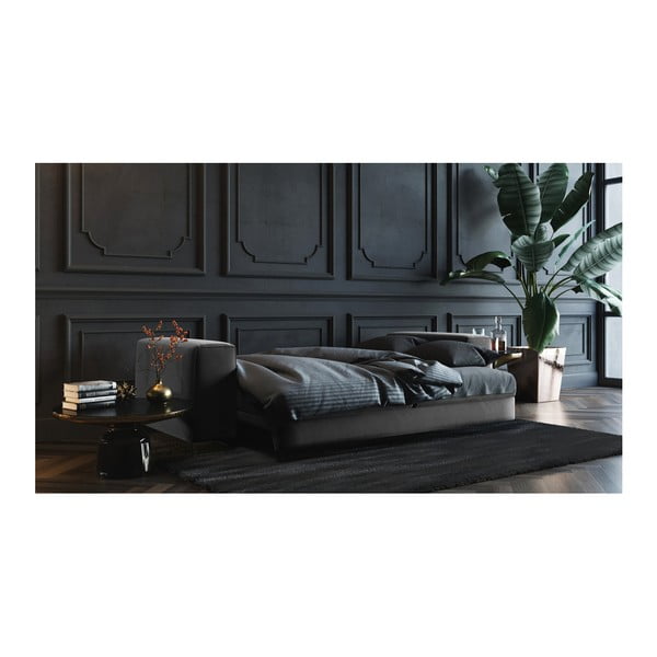 Rothe sötétszürke kinyitható bársonykanapé, 256 cm - Devichy Rothe-image-3