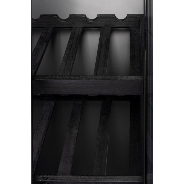 Fekete fenyőfa bortartó szekrény 10 palackhoz, 52x103 cm Rob - White Label-image-4