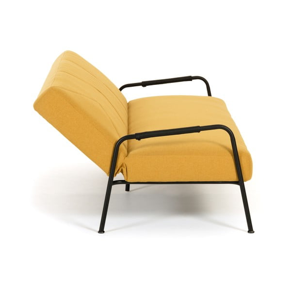 Neiela mustársárga kinyitható kanapé - Kave Home-image-4