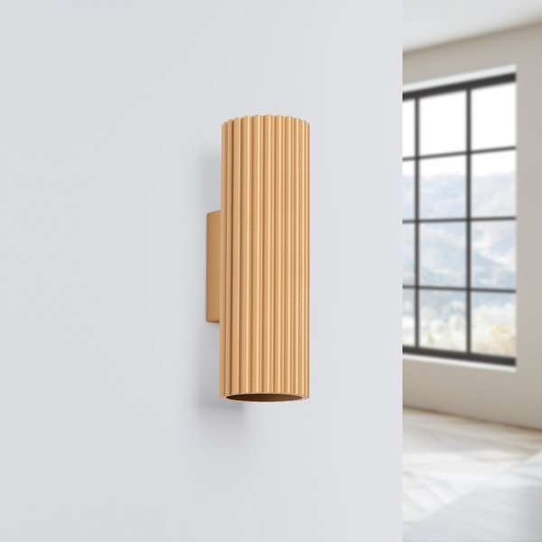 Aranyszínű fali lámpa Gleam – Sollux-image-2