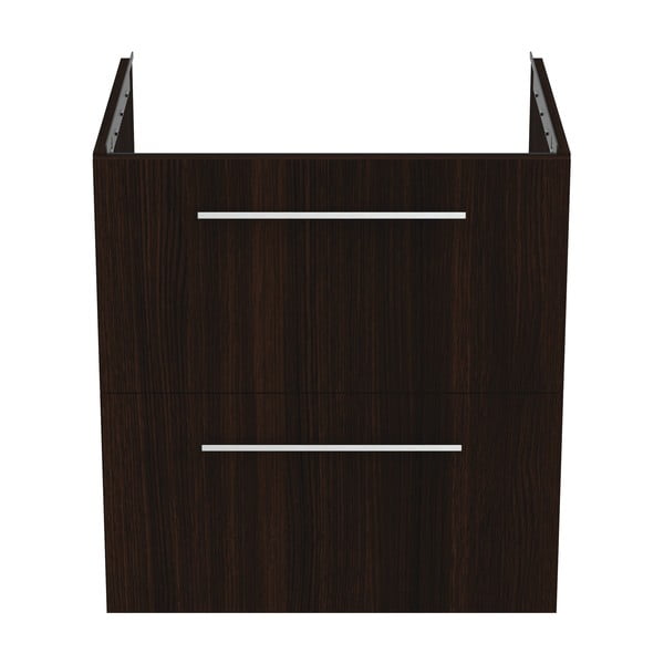 Sötétbarna fali mosdó alatti szekrény tölgyfa dekorral 60x63 cm i.Life B – Ideal Standard