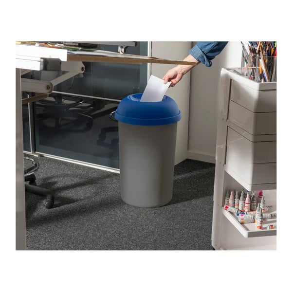 Kék műanyag szelektív szemetes fedél – Addis-image-1