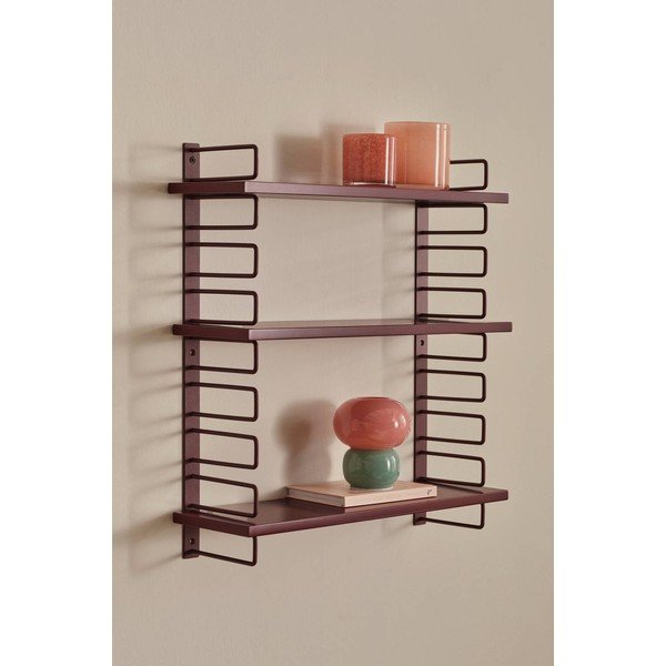 Piros többszintes fém fali polc 54 cm Iseo – Ellos Home-image-1