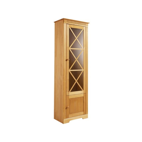 Natúr színű borovi fenyő tálalószekrény 180x35 cm Lisa – Støraa-image-2