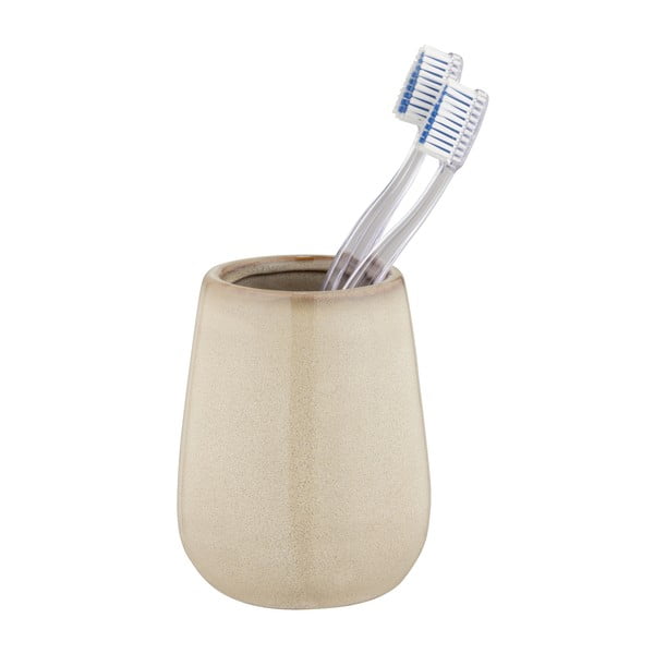Bézs kerámia fogkefetartó pohár Sirmione – Wenko-image-1