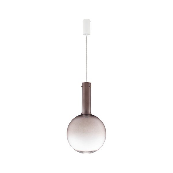 Barna üveg LED dimmelhető függőlámpa ø 30 cm Nostos – Nova Luce