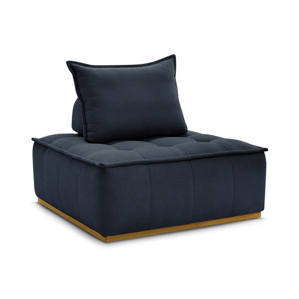 Sötétkék zsenília fotel Elisa – Bobochic Paris