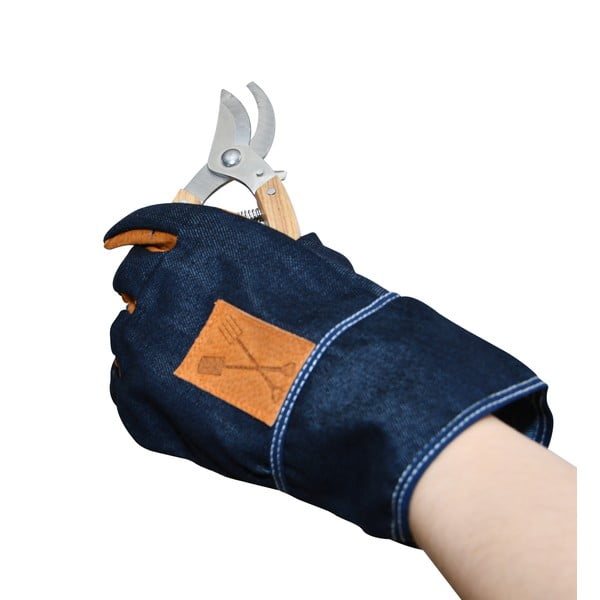 Denim kék-narancssárga kerti kesztyű - Esschert Design-image-4