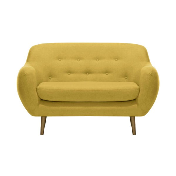 Gaia sárga kanapé, 142 cm - Vivonita