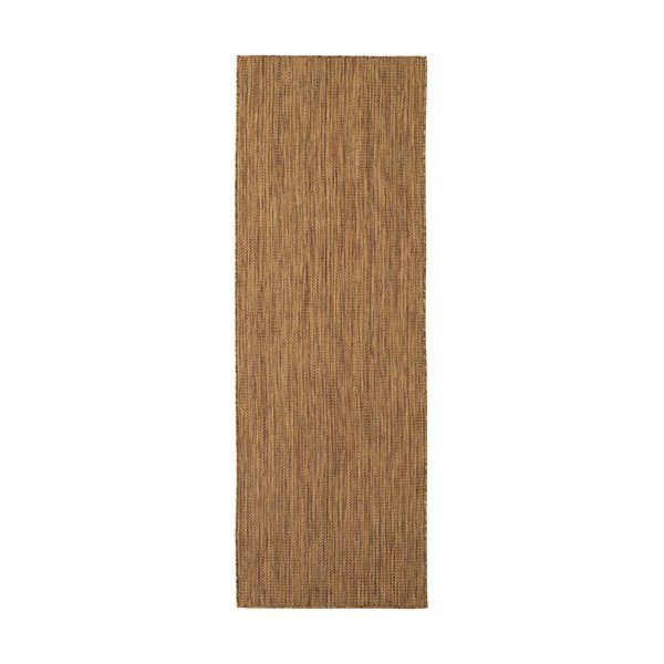 Barna kültéri-beltéri futószőnyeg 80x250 cm Mira 1450 – Ayyildiz Carpets