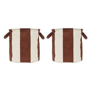 Textil tárolókosár szett 2 db-os ø 32x32 cm Kara – OYOY Living Design