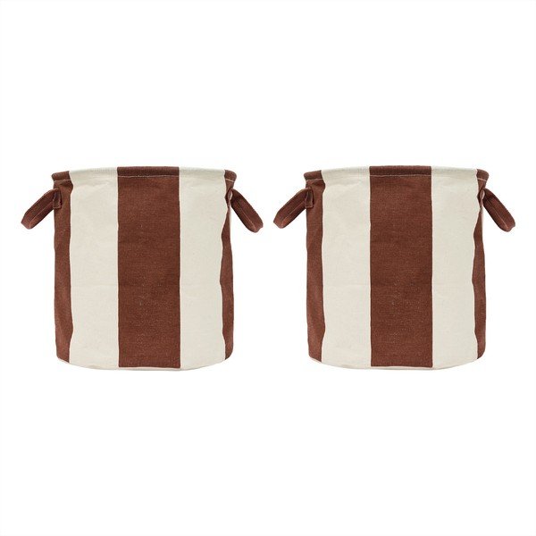 Textil tárolókosár szett 2 db-os ø 32x32 cm Kara – OYOY Living Design
