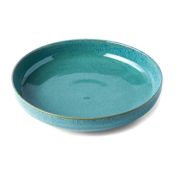 Türkiz mély kerámia tányér ø 20 cm Peacock – MIJ