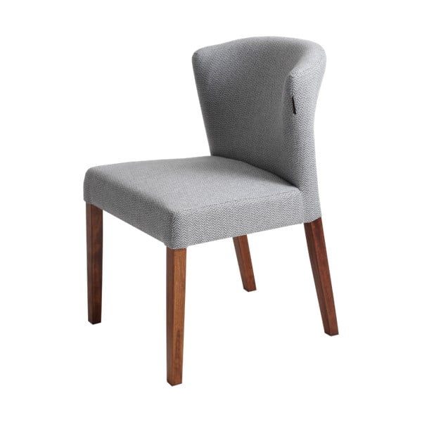 Harvard szürke szék, barna lábakkal - Custon Form