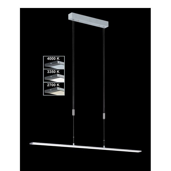 Ezüstszínű fém LED dimmelhető függőlámpa Metz – Fischer & Honsel-image-1