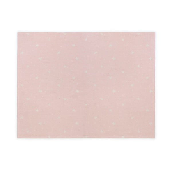 Stars kézzel készített rózsaszín pamut gyerekszőnyeg, 160 x 120 cm - Naf Naf