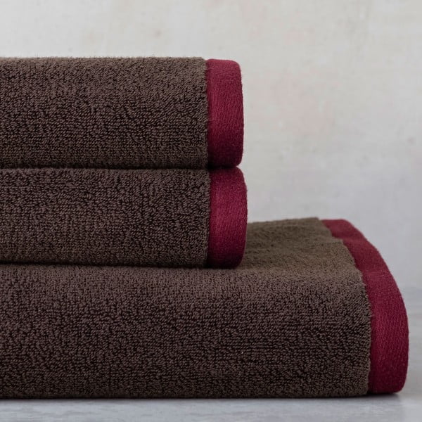 Barna frottír bio pamut törölköző szett 2 db-os 40x55 cm Soft – Mette Ditmer Denmark-image-2