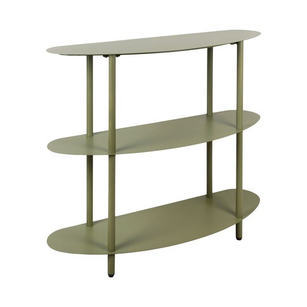 Zöld fém polcos állvány 90x82x28 cm Riqueza – Leitmotiv