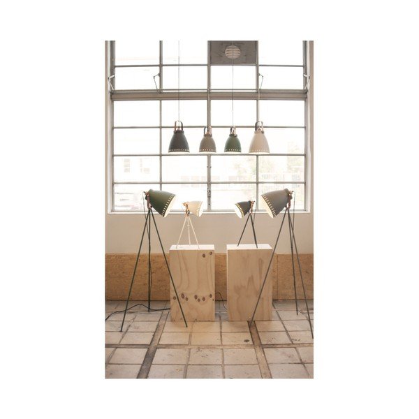 Mingle fehér asztali lámpa réz színű részletekkel - Leitmotiv-image-1