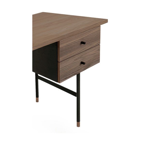 Jugent Walnut íróasztal - Woodman-image-2