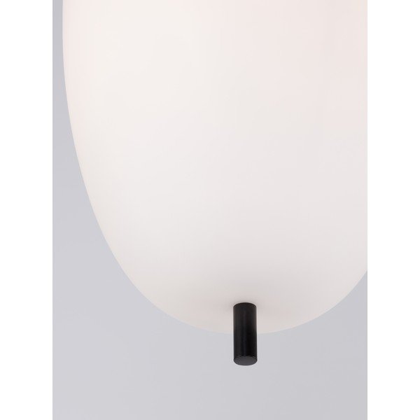 Fehér-fekete üveg függőlámpa ø 27 cm Lato – Nova Luce-image-4