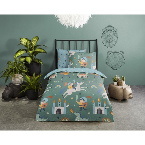 Egyszemélyes pamut gyerek ágyneműhuzat 140x200 cm – Good Morning-image-1