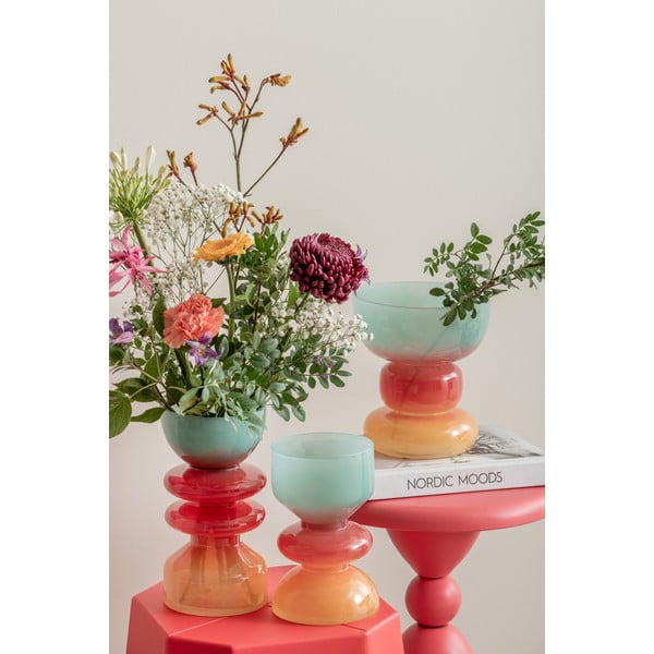 Piros-kék üveg váza (magasság 20,5 cm) Summer Vibes – PT LIVING-image-1