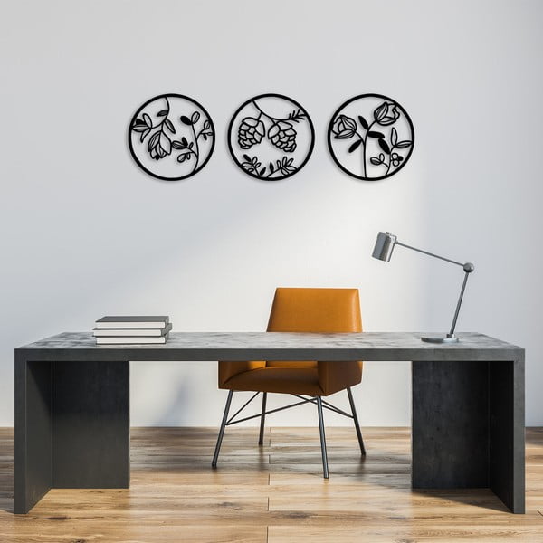 Fém fali dekoráció Floral – Wallity-image-1