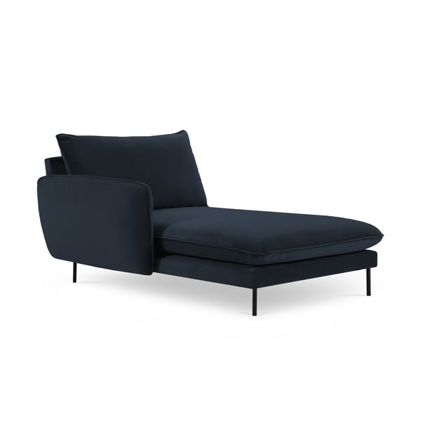 Sötétkék bársony heverő (bal oldali) Vienna – Cosmopolitan Design-image-3