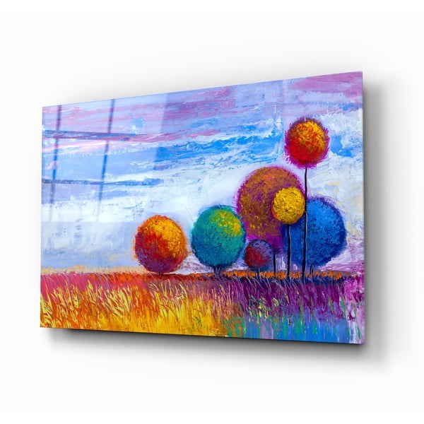 Colorful Trees üvegkép, 110 x 70 cm - Insigne