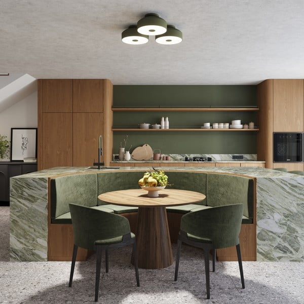 Zöld mennyezeti lámpa Blacko – Sollux-image-2