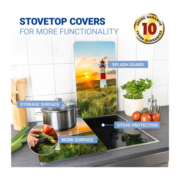 Edzett üveg tűzhely fedőlap szett 2 db-os 52x30 cm Lighthouse – Maximex-image-3