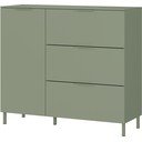 Zöld matt szekrény 109x98x40 cm Savoca – Germania