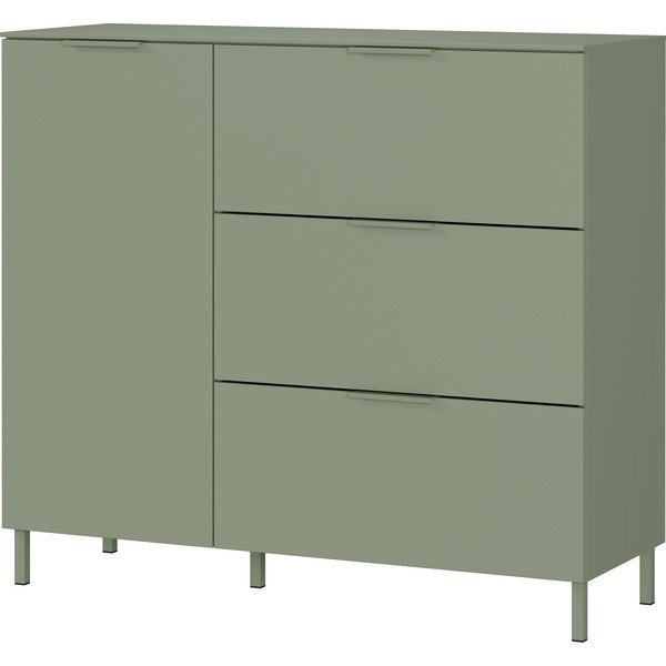 Zöld matt szekrény 109x98x40 cm Savoca – Germania